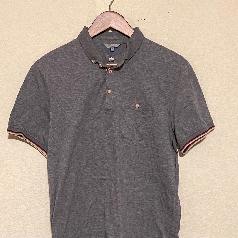 Ted Baker men’s cotton collared polo shirt - Picture 2 of 5